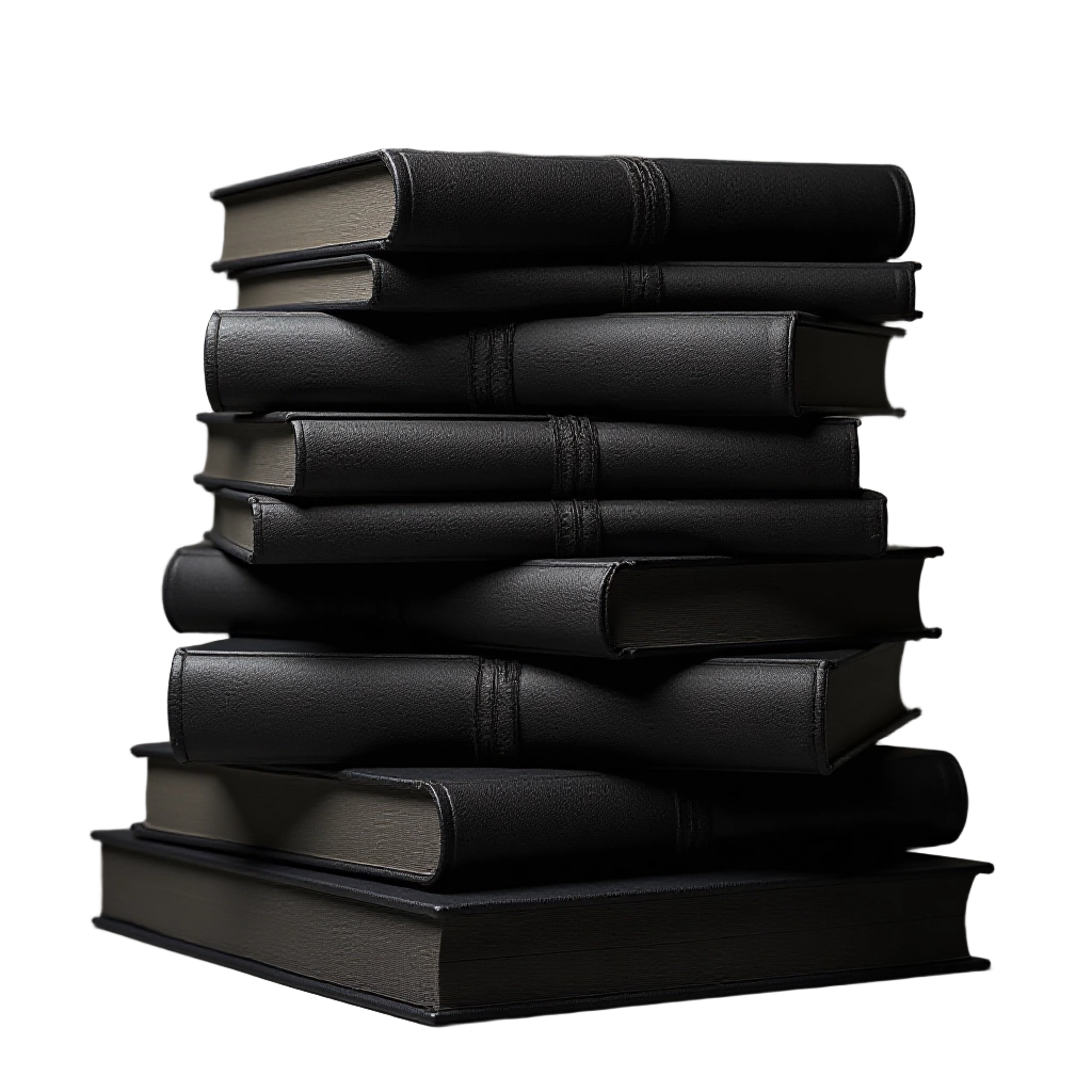 Stack of Black Books